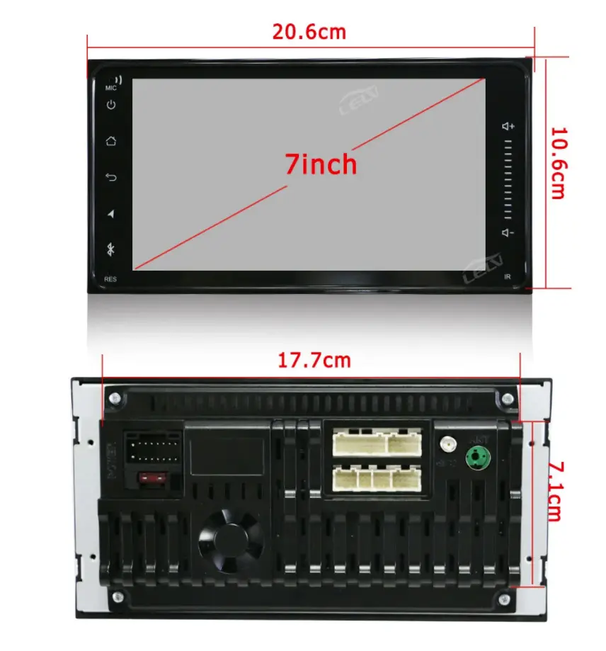 Мультимедийный видеоплеер на базе Android 11 , Toyota Univers , 2 + 16 ГБ  IPS1024*600 (L7401,